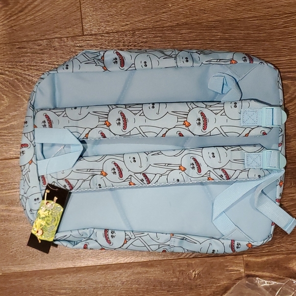 Concept One Rick & Morty Backpack~ Mr. Meeseeks Book Bag~ Blue Adult Swim - Picture 6 of 6